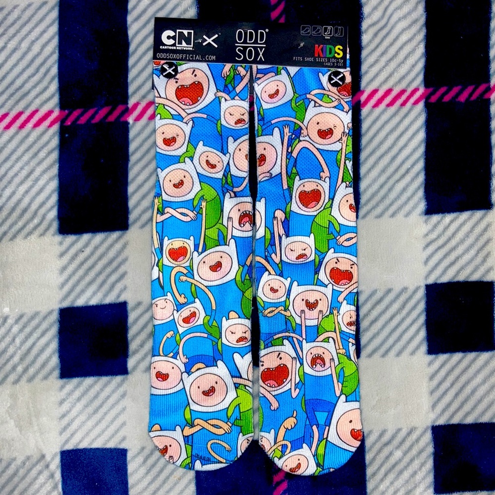 Adventure Time Finn Socks.